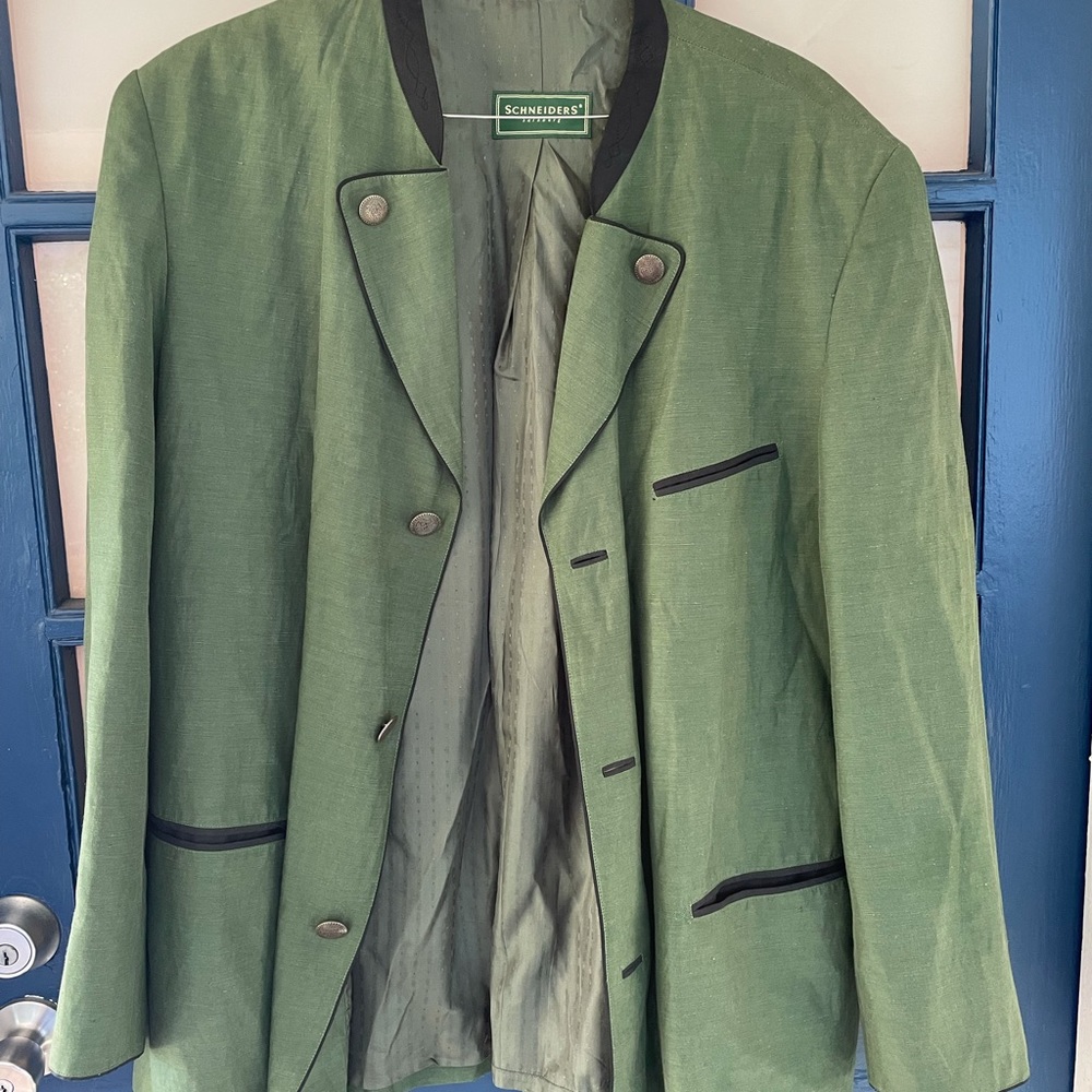 Mens Schneiders Salzburg Jürgen Green Size 46 Traditional Jacket - BEAUTIFUL
